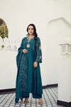 KF 311 Kalaai Muslin Embroidery Kurti With Bottom Dupatta
